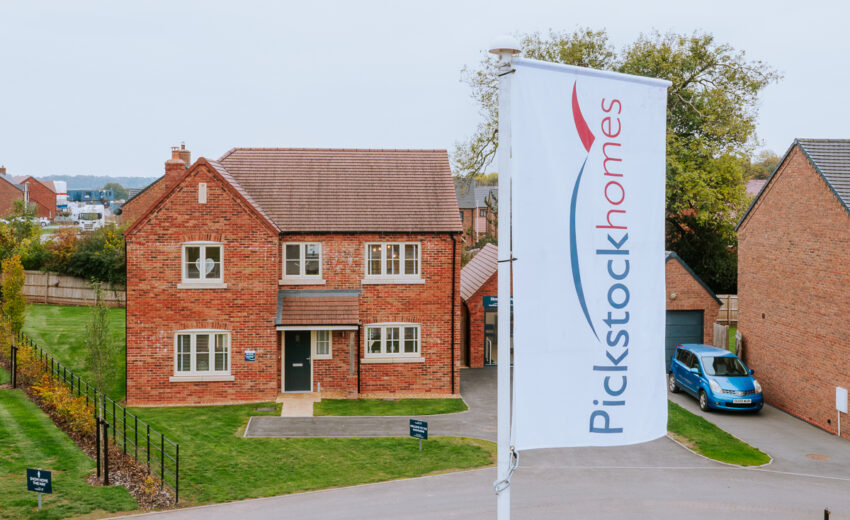 Exterior of a new home at Henley Grange, Ludlow.