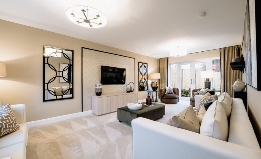 Spacious Living Room in a Pickstock Home