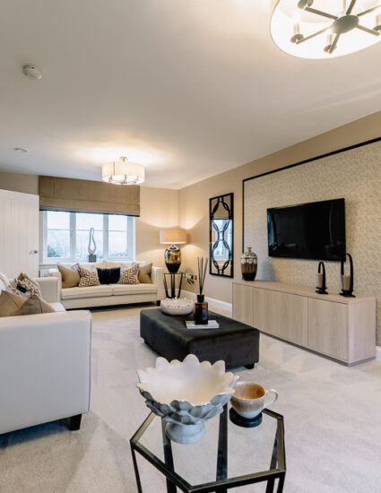 Living room at Henley Grange, Ludlow.