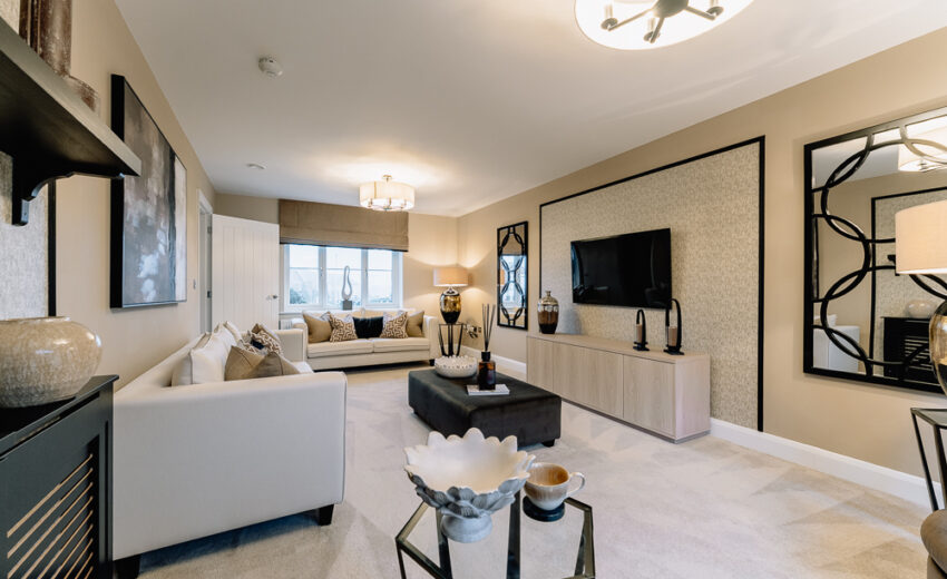 Living room at Henley Grange, Ludlow.