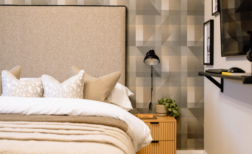 Contemporary Bedroom in a New Build